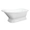 Aqua Eden Pedestal Bathtubs, 66.56 L, 29.13 W, White, Cast Iron VCTND663028 - alternate 1